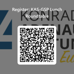 QR-Code zur Anmeldung für die KAS-GSP Mittagsrunde.