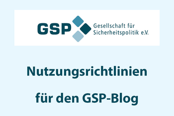 GSP Logo und Titel: Nutzungsrichtlinien für den GSP-Blog der Gesellschaft für Sicherheitspolitik e.V.