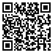 Ein schwarz-weißer QR-Code, ein scannbarer Barcode für digitale Informationen.