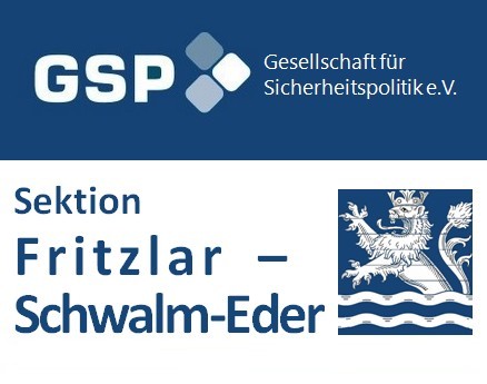 Gesellschaft für Sicherheitspolitik e.V. (GSP), Sektion Fritzlar - Schwalm-Eder Logo mit Wappen.